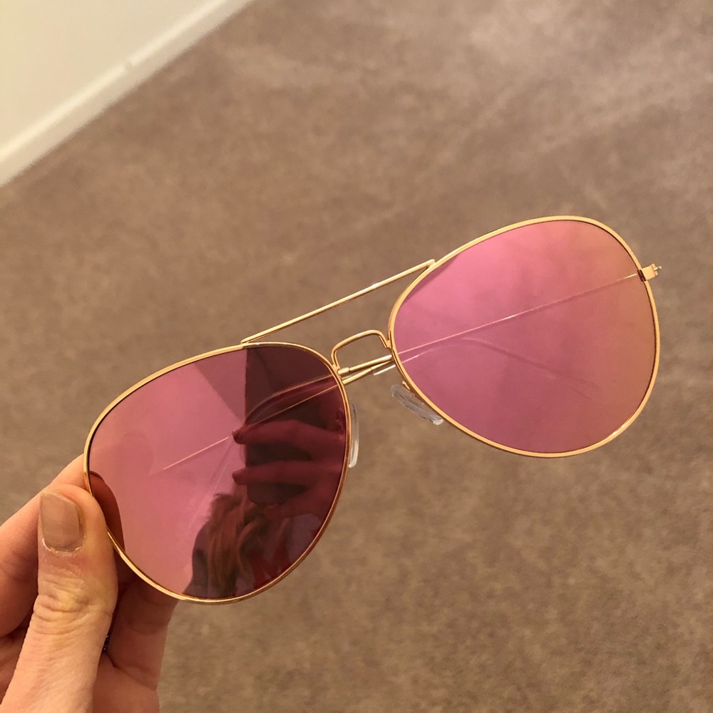 H&M Pink Reflective Sunglasses